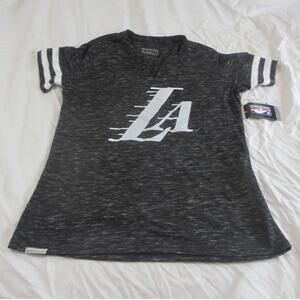 NWT Holloway L.A. Lakers Ladies Monterey T Shirt M Gray Heather ecoREVIVE NBA